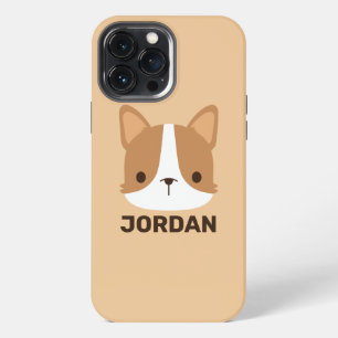 Cute Corgi Dog with Personalized Name  iPhone 13 Pro Max Case