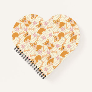 Cute corgi dogs notebook