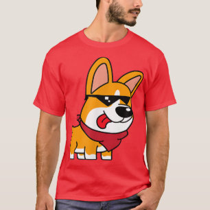 Cute Corgi Funny Corgi Dog Art -738 T-Shirt