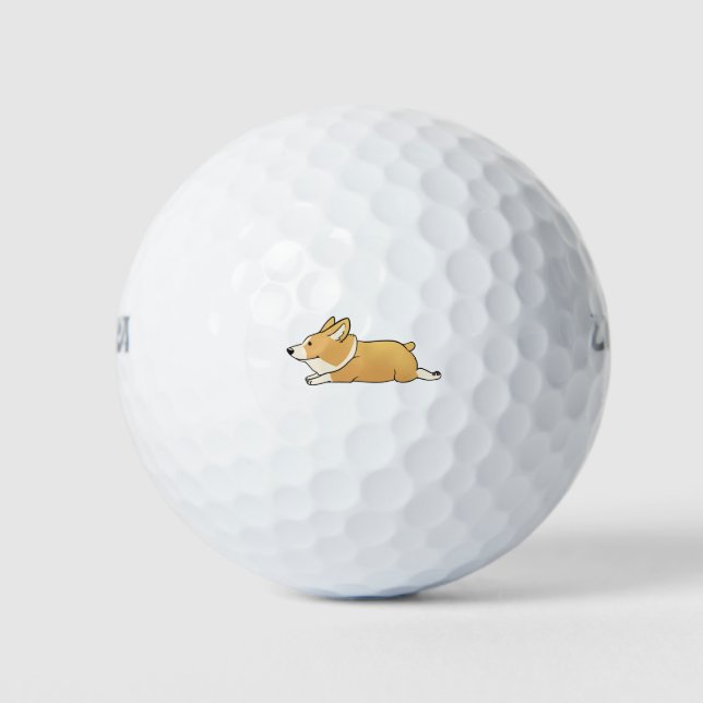 Cute Corgi Golf Balls (Front)