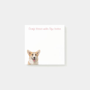 Cute Corgi Kisses Puppy Dog Lover Post-it Notes