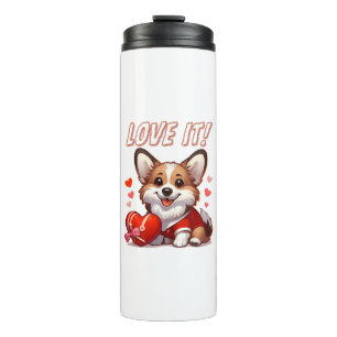 Cute Corgi Love Thermal Tumbler