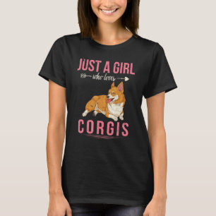 Cute Corgi Owner Girls Women Dog Pet Animal Corgi T-Shirt