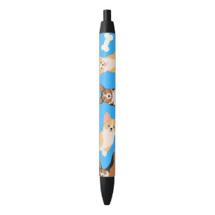 Cute Corgi Pattern Black Ink Pen