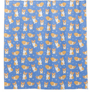 Cute Corgi Pattern Blue