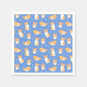 Cute Corgi Pattern Napkin