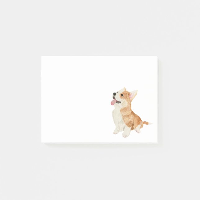 Cute Corgi Puppy Dog Cardigan Welsh Corgis Post-it Notes (Front)