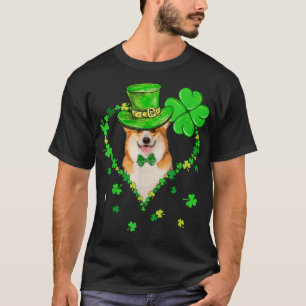 Cute Corgi Saint Patrick's Day Dogs Dad Mom T-Shirt