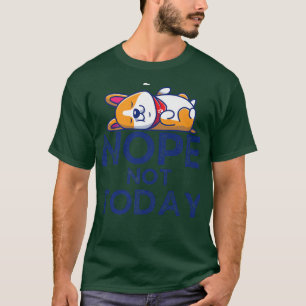 Cute Corgi Sleeping Cartoon Vector Illustration-76 T-Shirt