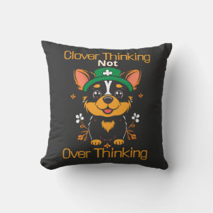  Cute Corgi St. Patrick’s Day Pillow- Personalized Throw Pillow