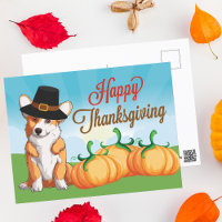 Cute Corgi Thanksgiving