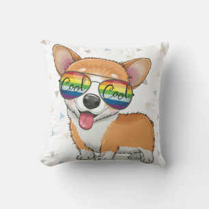 Cute Corgi Throw Pillow