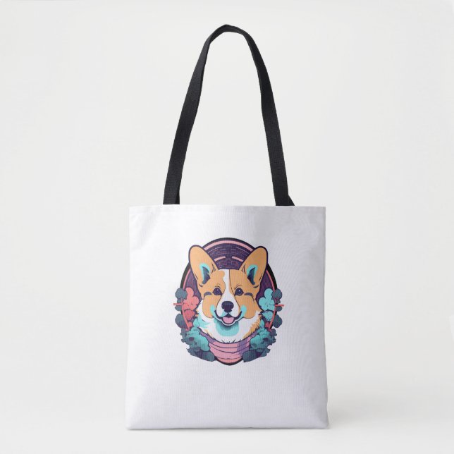 Cute corgi   tote bag (Front)