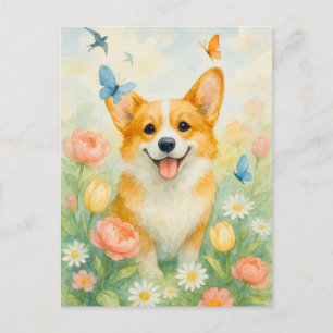 Cute Corgi Welsh Corgi Queen Postcard