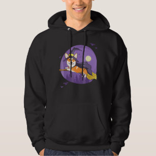 Cute Corgi Welsh Witch Halloween Dog Hoodie