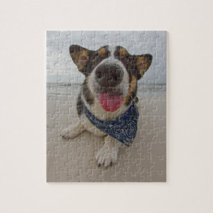 Cute Corgi with Tongue Out Jigsaw Puzzle