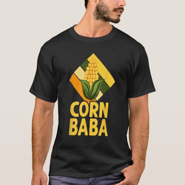 Cute Corn Family Corn Baba T-Shirt (Front)