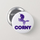 Cute Corny Unicorn 2 Inch Round Button (Front & Back)