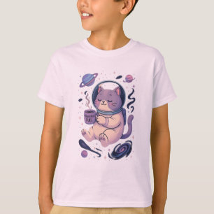 Cute Cosmic Cat Art Meowstronaut Fuel Mug & Tee