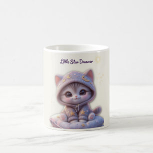 Cute Cosmic Cat Mug – Pastel Galaxy Kitten