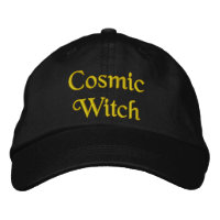 Cute Cosmic Witchcraft Quote Orange Black