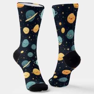 Cute Cosmos Pattern Socks