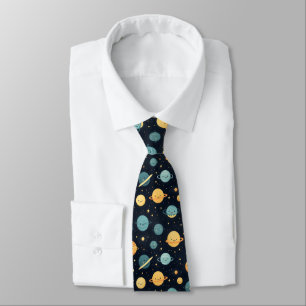 Cute Cosmos Pattern Tie