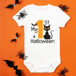 Cute Costume Gift My 1st Halloween Baby Bodysuit