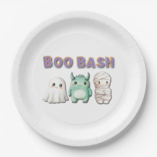 Cute Costume Halloween Party Paper Plate