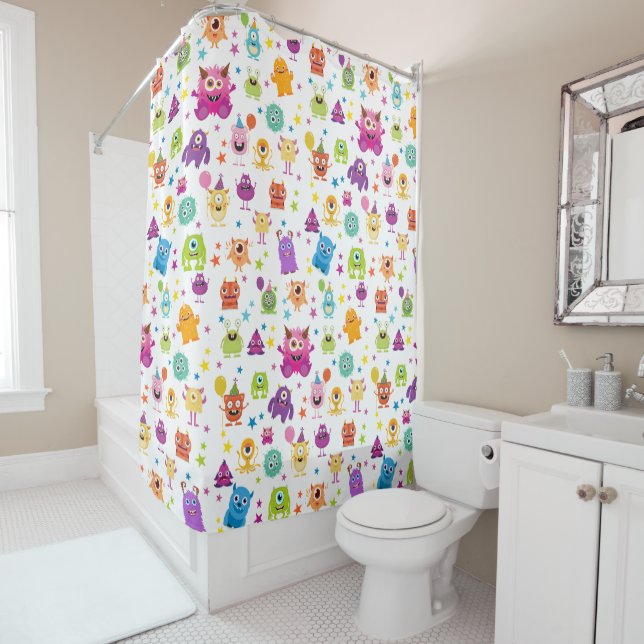 Cute Costume Monster Halloween Party Pattern (In Situ)