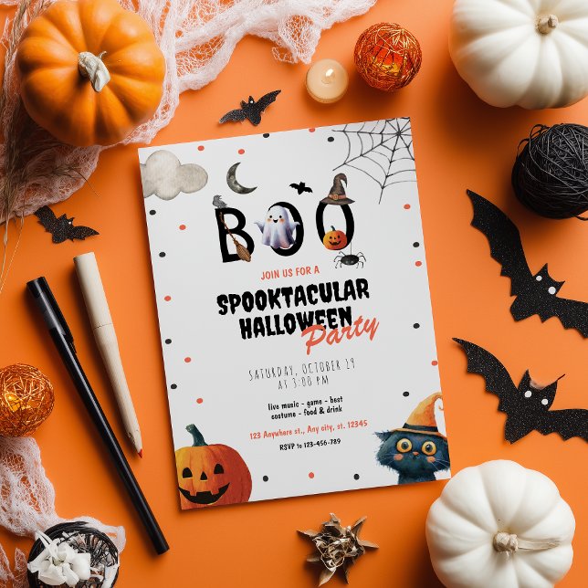 Cute Costume Pumpkin Halloween Party  Invitation (Creator Uploaded)