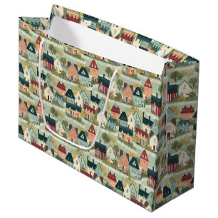 Cute cottage core House warming party  Large Gift Bag