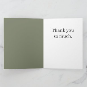 Cute Cottage Core Thank You Card
