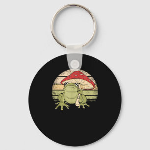 Cute Cottagecore Aesthetic Frog Mushroom Goblincor Keychain