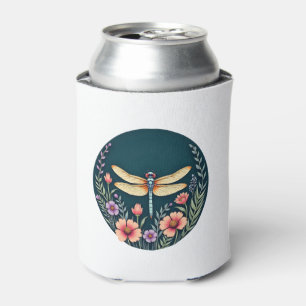 Cute Cottagecore Floral Dragonfly Aesthetic Girls Can Cooler