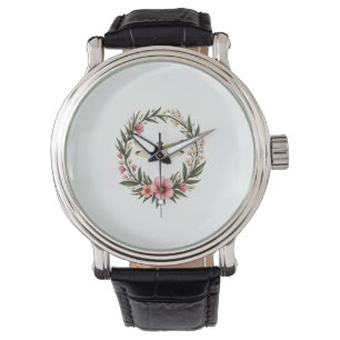 Cute Cottagecore Floral Dragonfly Aesthetic Girls  Watch