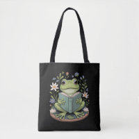 Cute Cottagecore Floral Frog Aesthetic Nature
