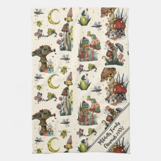 Cute Cottagecore Merry Christmas Mushroom Lover Ki Kitchen Towel