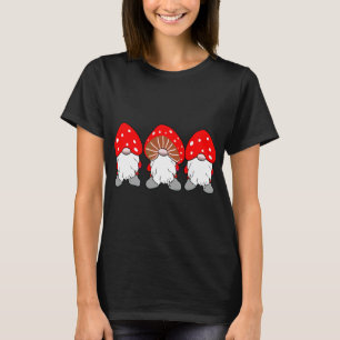Cute Cottagecore Mushroom Gnomes Toadstools T-Shirt