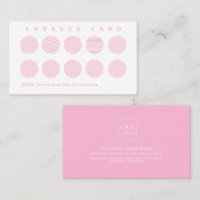 Cute Cotton Candy Pink Stripe Reward Program