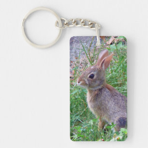 Cute Cottontail Bunny Rabbit Keychain