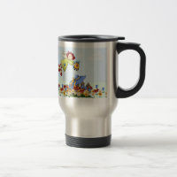 Cute Country Angel Watering Flowers