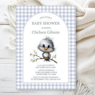 Cute Country Bird Baby Shower Invitation