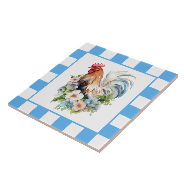 Cute Country chicken lovers  Tile (Side)