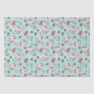 Cute Country Farm Cows Tissue Paper