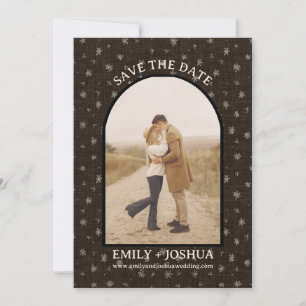 Cute Country Modern Floral Flat Save The Date Card