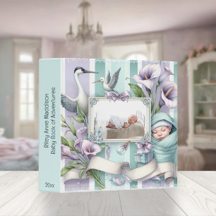 Cute Country Storks Framed Baby Photo Book Binder