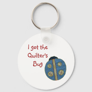 Cute Country Style Quilting Ladybug Keychain