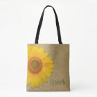 Cute Country Sunflower on Burlap Custom
