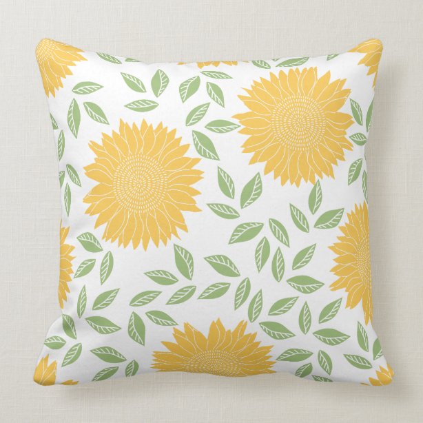 Sunshine Sunflowers Pillows & Cushions Zazzle CA